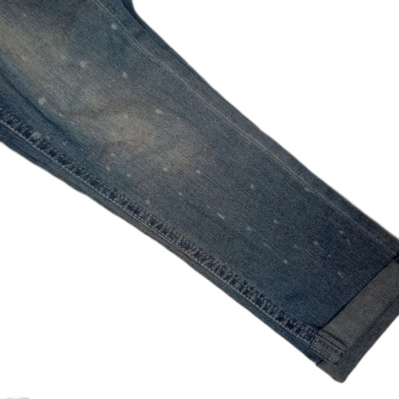 Aesthetic WallFlower Low Rise Distressed Denim Capris 5 Broken In Ripped bleach - Picture 7 of 8